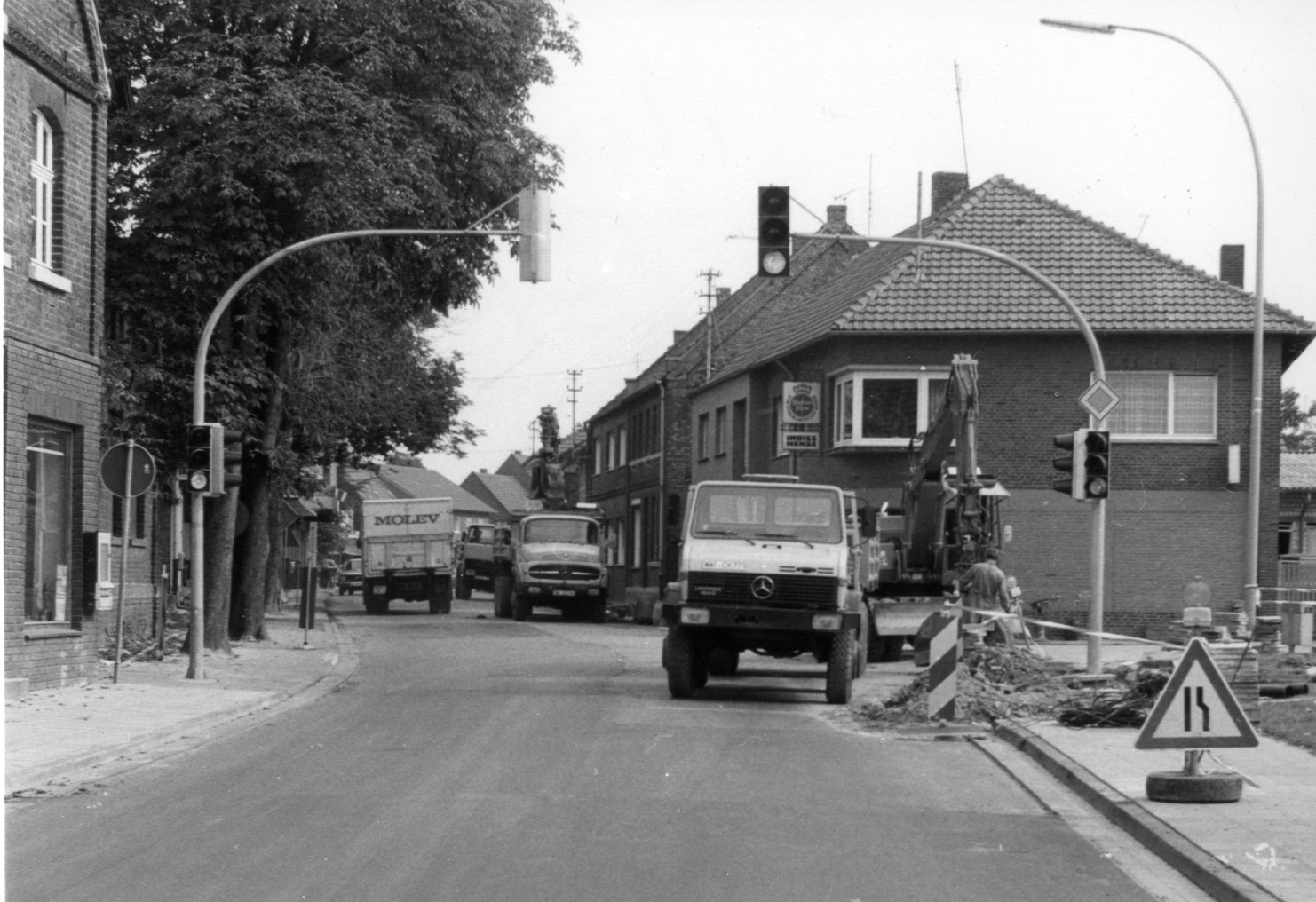 die neue Ampel an der Münsterstraße    noch ohne Datum