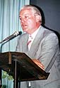 Redner Gerhard Stoltenberg, damals Ministerpräsident des Landes Schleswig-Holstein