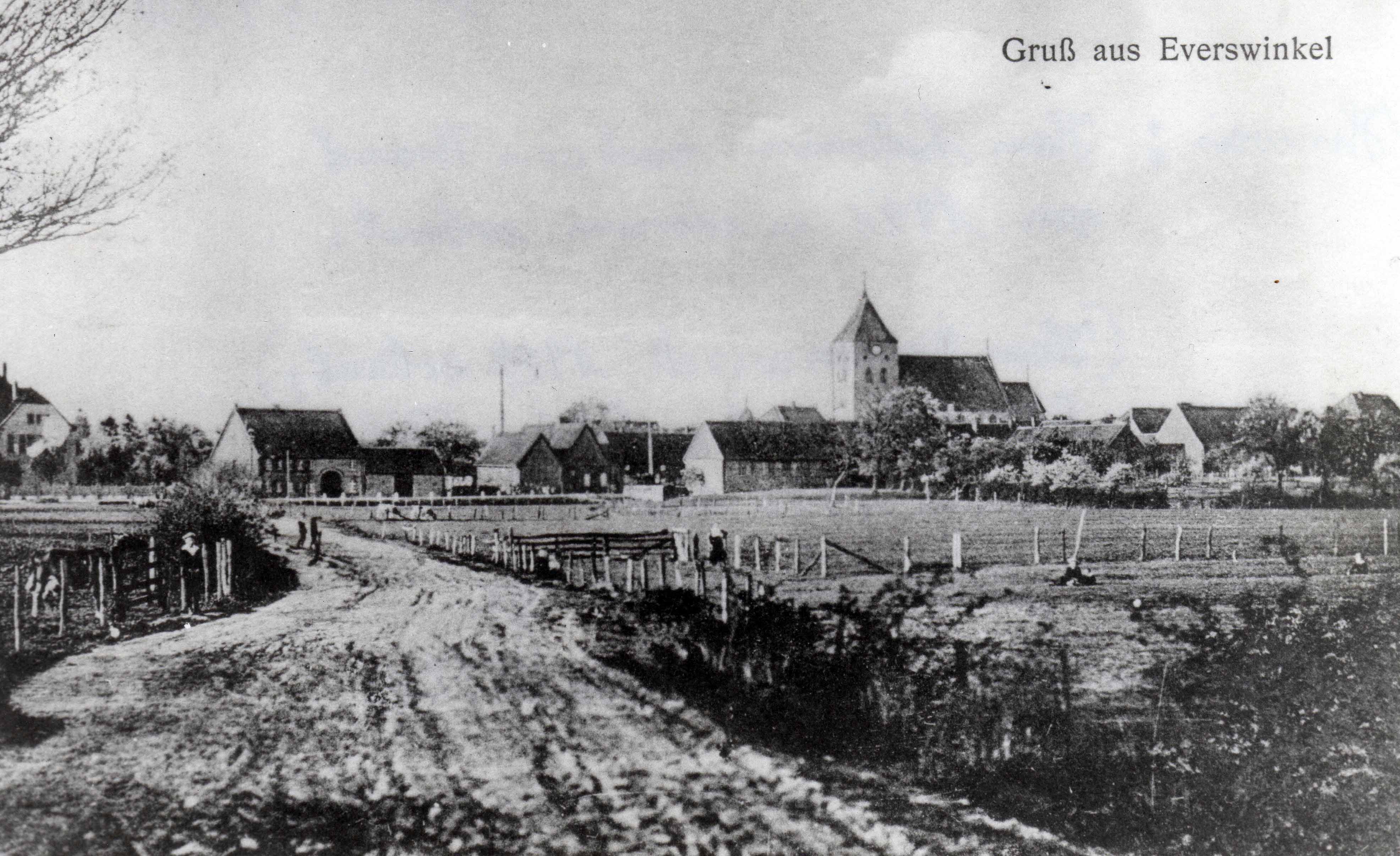 Gruß aus Everswinkel mit einer Ansicht von Südwesten 