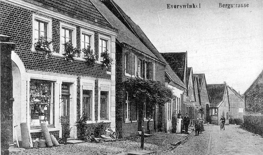 Bergstraße (Postkarte mit dem Schriftzug: Everswinkel Bergstraße)