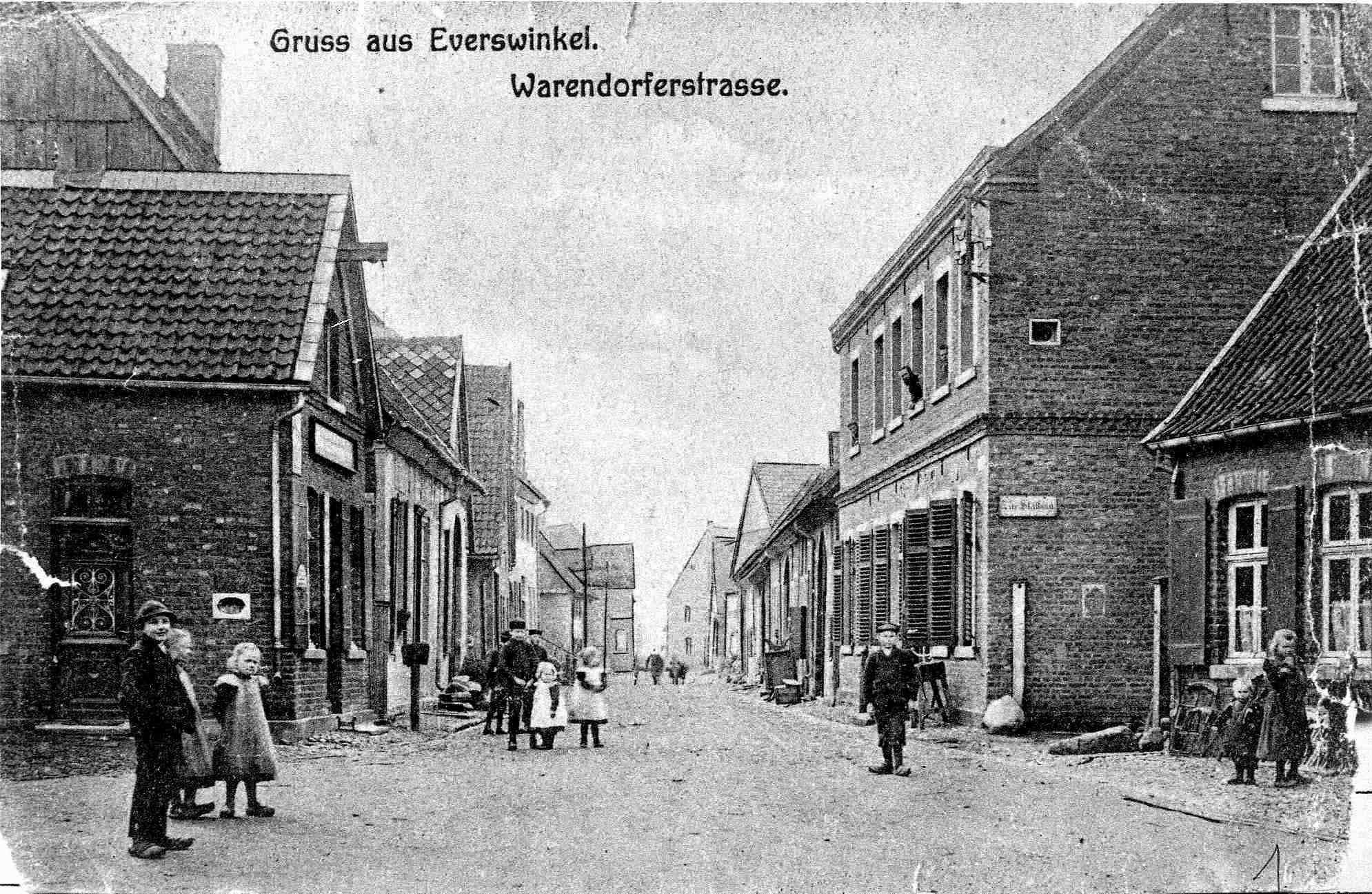 Ansicht der Warendorfer Straße Richtung Süden