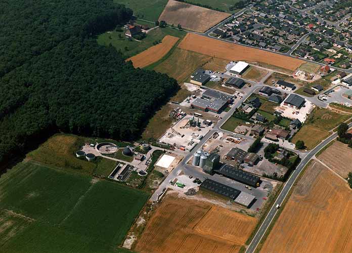 Luftbild vom Gewerbegebiet am Boschweg