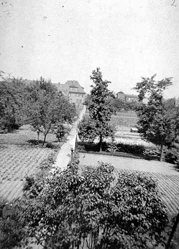 Garten des Grundstücks Vitusstraße 95 / Gärtnerei Heinrich Bücker 