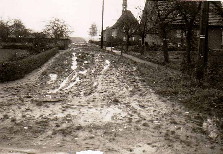 Die Straße Pattkamp vor dem Straßenausbau