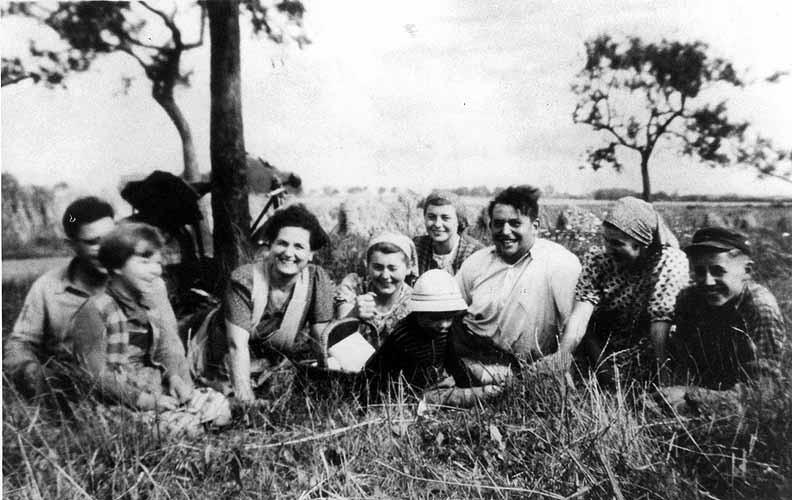 Frühstückspause auf dem Feld