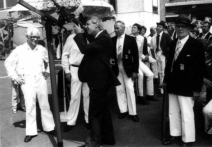 Schießmeister Burchard Deckenbrock, Pastor Franz Nottelmann, Josef Gerdemann und andere