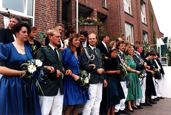 Krönung vor dem Rathaus