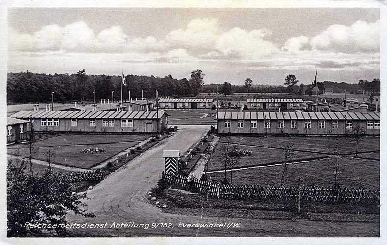 Postkarte der Reichsarbeitsdienstabteilung Nr. 9/162 