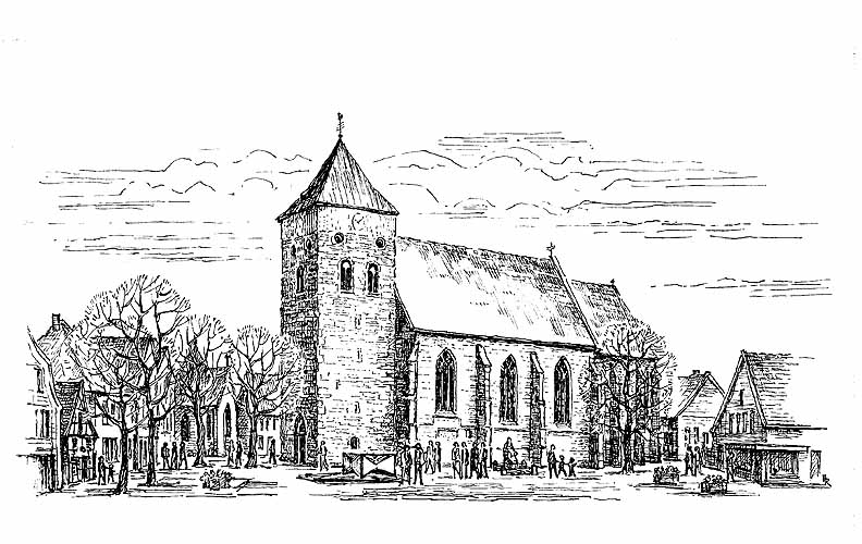 Die St.-Magnus-Kirche und der Kirchplatz