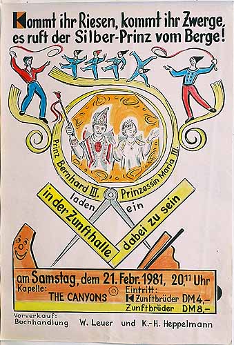 Plakat zum Kolping-Karnevalsfest 1981