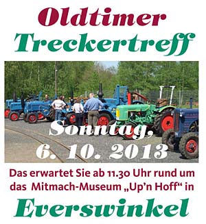 das Plakat zum Trecker-Treff